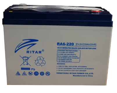 Ritar EV6-220 (RA6-220EV) Deep Cycle Battery