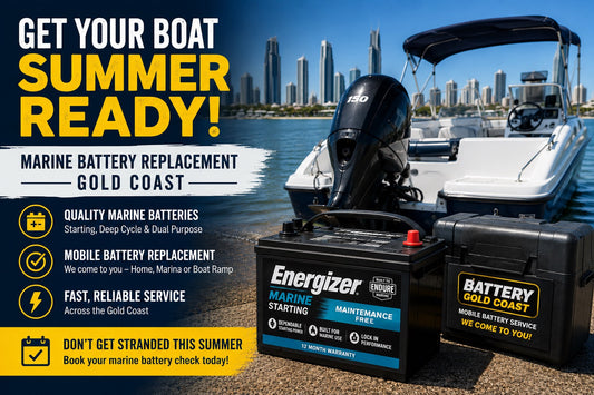 Marine Battery Replacement Gold Coast | Mobile Boat Battery Service | Battery Gold Coast