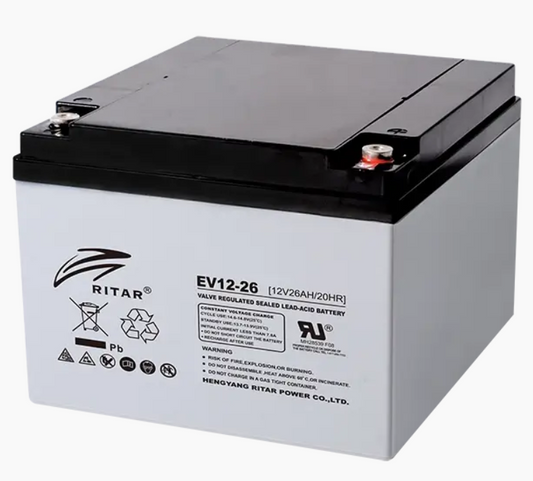 Ritar EV12-26 (RT12260EV) Deep Cycle Battery