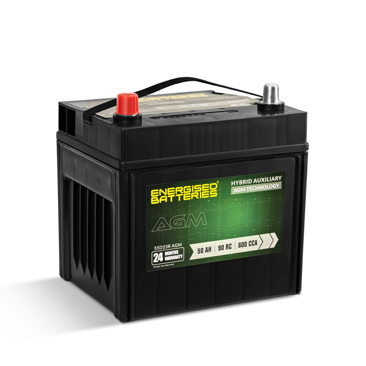 Energised Auxiliary Hybrid Battery S55D23R AGM | Premium ... – Battery ...