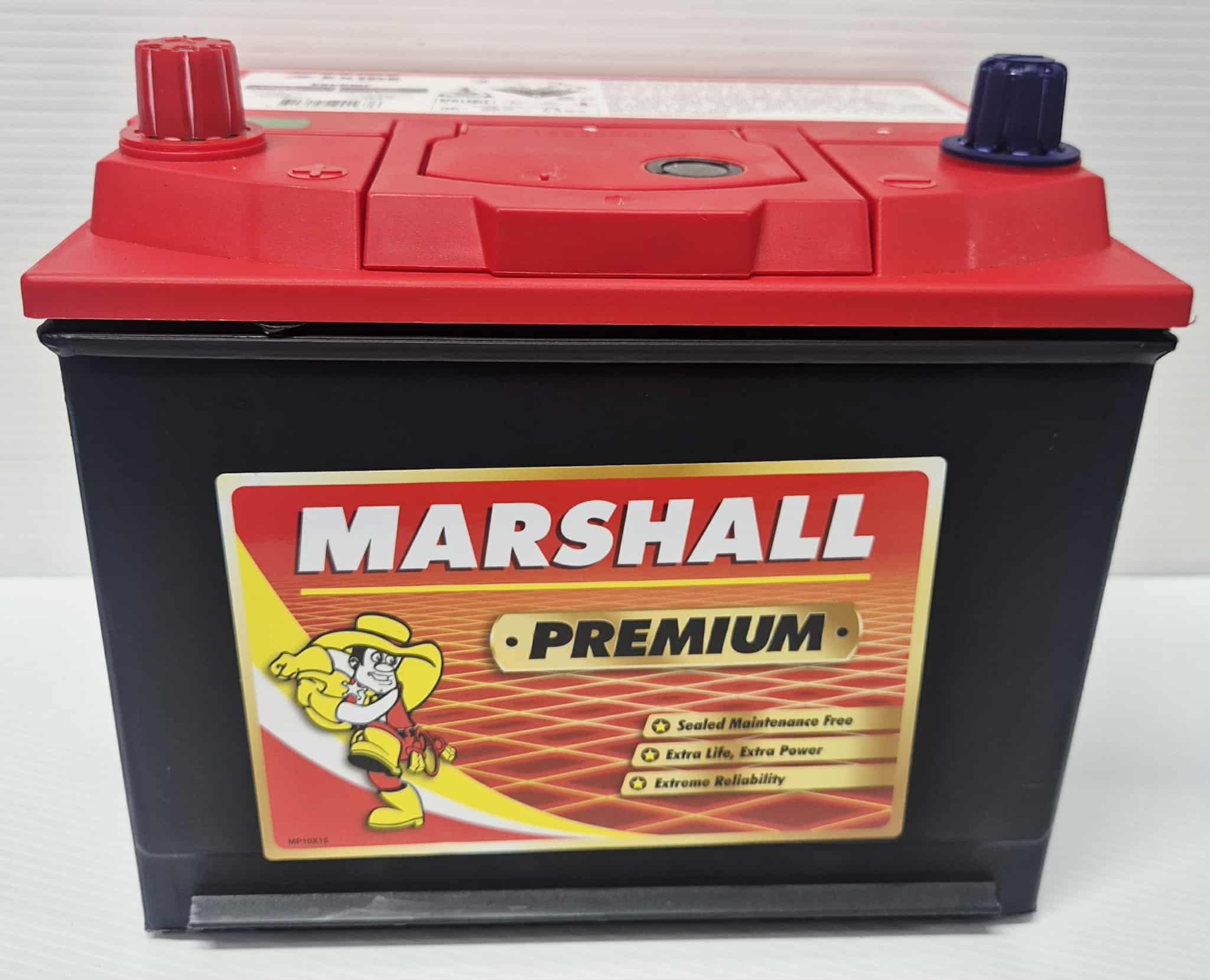 Marshalla Posto Marshall X60DPMF Premium Car Battery 12V 480 CCA 50Ah Post Terminal ...