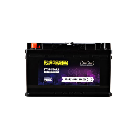 Energised AGM Battery AGM80R (DIN77R)